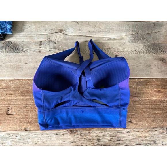VSX Victoria's Secret Blue Ombre 32DD Forward Tech High Neck Sport Bra VS - Picture 2 of 2